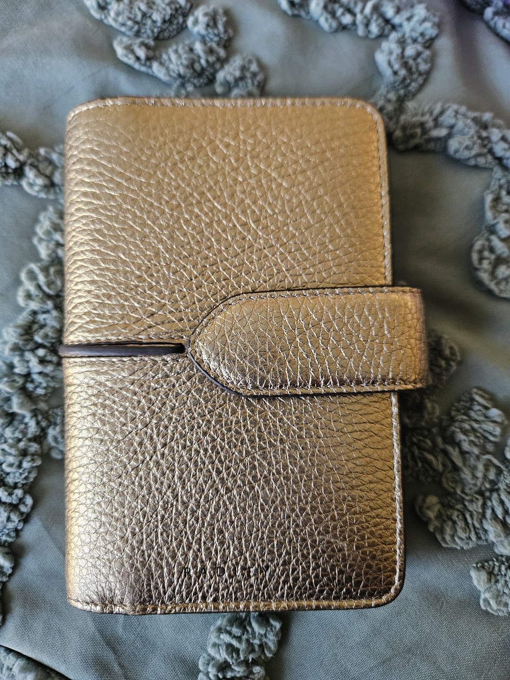 RADLEY LONDON Metallic Gold Leather Wallet Nwt